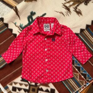 Cinch Infant Boys’ Geo Print Button-Down Western Shirt 3-6 Months